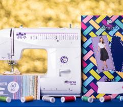 Sewing Machine MINERVA M819b + voucher for 50 PLN + a4 pattern