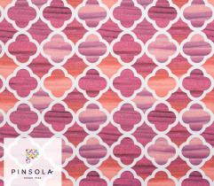 Woven Lotos Fabric 260 g - Pink Morocco
