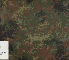 Tkanina Elanobawełna - Kamuflaż Flecktarn 0,75mb