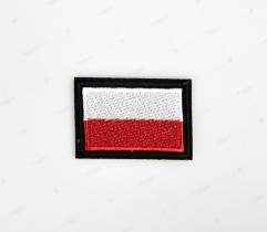 Termoaplikacja Aplikacja - flaga Polski w ramce