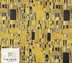 Tkanina Ortalion Pumi - Złota Mozaika Klimt 2mb