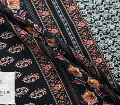 Woven Viscose Fabric - Ornamental Stripes 3 Lm