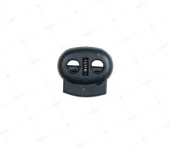 Doppel Kordelstopper 4 mm - Schwarz