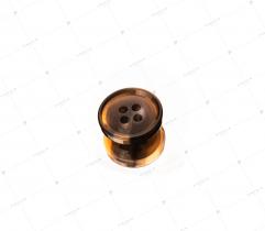 Set of Metal Buttons 15 mm - Brown 10 pcs.