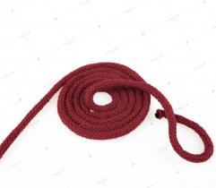 Cotton cord with a core 5 mm - Maroon