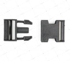 Plastic Buckle 40 mm straight - Black