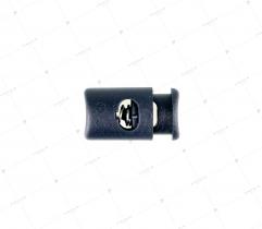 Plastic String Stopper Single 5 mm - Navy blue