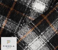 Knitted Wool for Coats - Brown Check 1 Lm