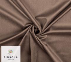 Upholstery Knitted Fabric Velour - Tobacco