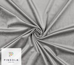 Upholstery Knitted Fabric Velour - Silver