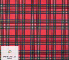 Woven Nylon Fabric Pumi - Scottish Red Check