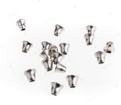 Metallendstücke für Kordel und Gummiband 4 mm - Silber
