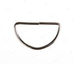 Metal D-ring Big 50 mm - Silver