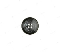 Knopf 20 mm - Schwarz und Grau marmoriert