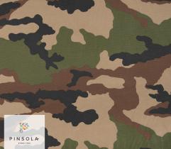 Woven Rip-Stop Fabric - French Camouflage CCE