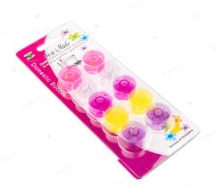 Plastic bobbin for domestic sewing and embroidery machines 10 pcs - Colorful