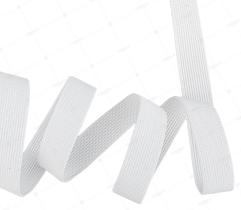 Knitted Elastic Tape 15 mm - White (7193)