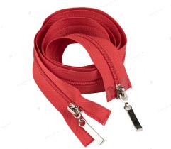 Zipper Spiral Type 5 Two Way Open End 110 cm - Red