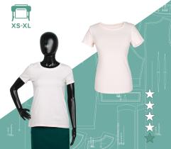 Wykrój T-shirt Damski Kamila XS-XL wydruk wielkoformatowy