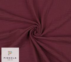 Muslin Double Gauze Organic Cotton - Burgundy