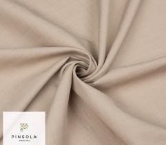 Woven Linen-Viscose Fabric - Beige