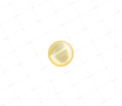Guzik 15 mm na stopce - perłowy żółty (7392)