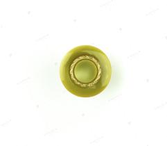 Button 22 mm - Green with Gold Ring