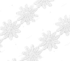 Gipiura 2 cm - Białe Kwiatki