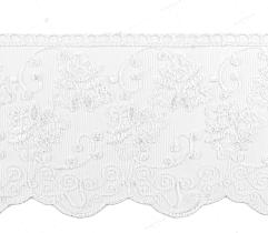 Embroidery 10 cm - White