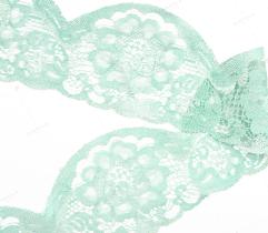 Lace 8,5 cm – Minty Green Flower