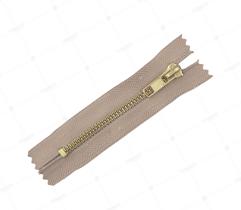 Metall Reissverschluss nicht teilbar 10 cm #5 - Beige 