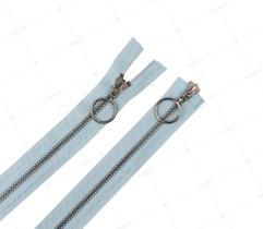 Zipper Metal Type 5 Two Way Open End 84 cm - Light Blue