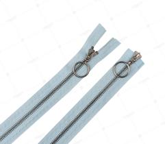 Zipper Metal Type 5 Two Way Open End 86 cm - Light Blue