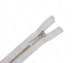 Zipper Metal Type 5 Open End 62 cm - Light Grey