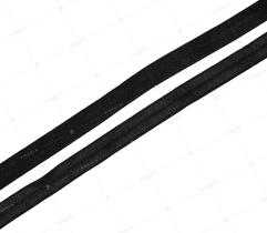  Faltgummi, elastisches Einfassband 15 mm - Schwarz