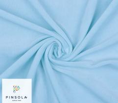 Knitted Fabric Cotton Velvet - cyan 