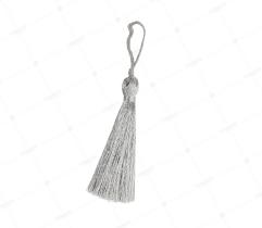 Tassel 7 cm -  Metalic Silver