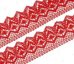 Cotton Lace 6 cm - Red