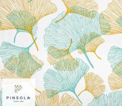 Cotton Woven Fabric - Ginkgo Biloba 0,95Lm