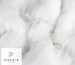 Faux fur hair 40/65 mm - White