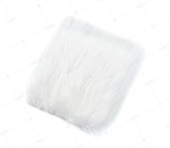 Faux Fur Hair 40/65 mm White 10x10 cm