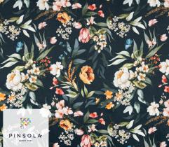 Woven Nylon Fabric Pumi - Vintage Flowers