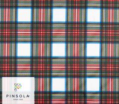 Woven Nylon Fabric Pumi - Scottish Check Tartan