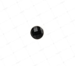 Button 11 mm - Black Crystal