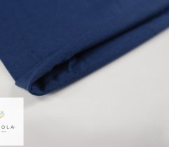 Knitted Jersey single 90cm sleeve, navy blue
