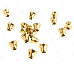Metallendstücke für Kordel und Gummiband 4 mm - Gold