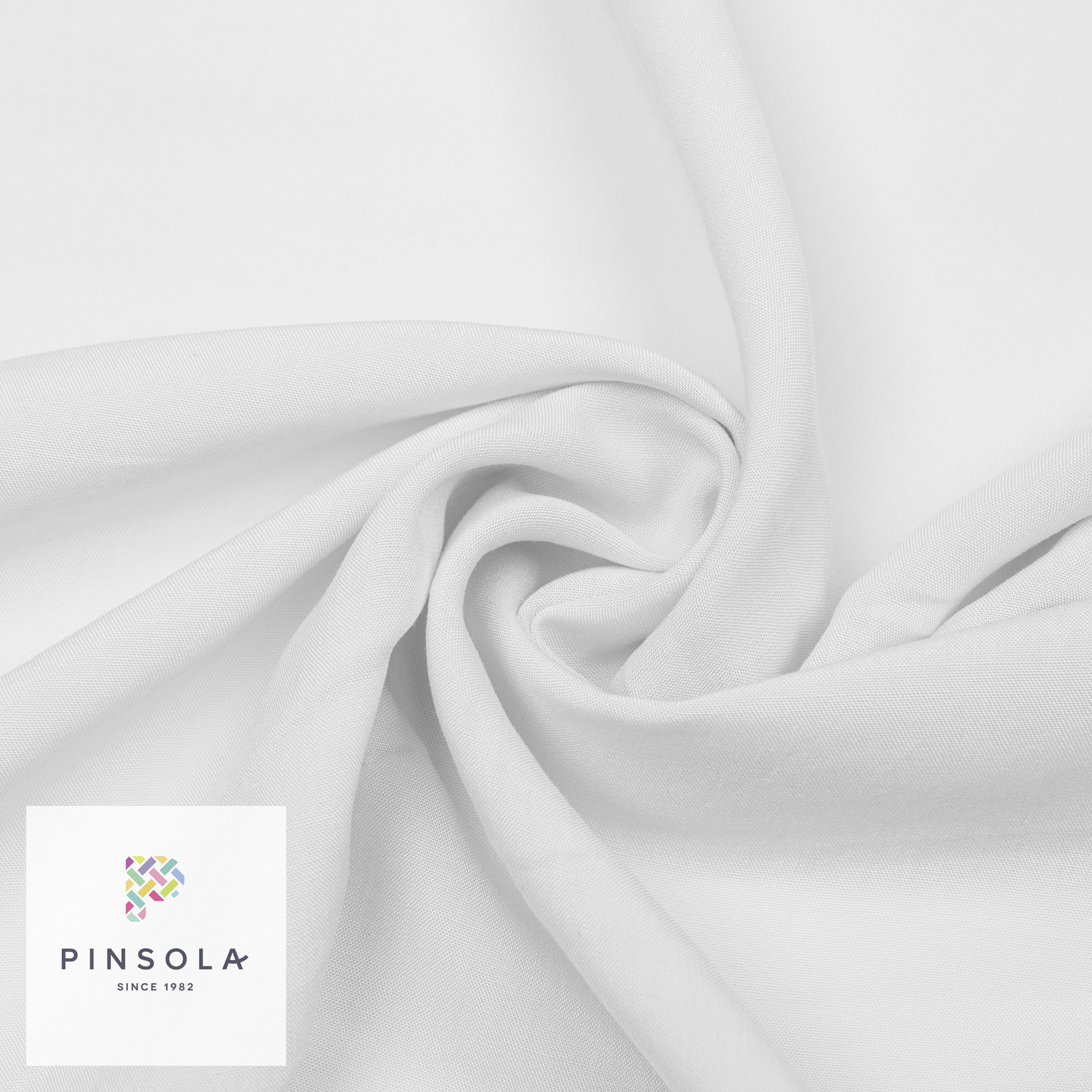Woven Viscose Fabric - White - Poland Pinsola
