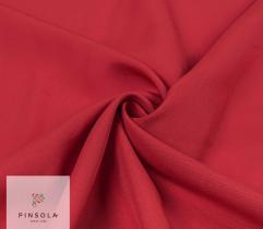 Tkanina na zasłony Panama - Krwista Czerwień