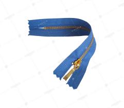 Metall Reissverschluss nicht teilbar 12 cm #3 - Blau