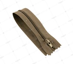 Zipper Spiral Type 3 Close End 16 cm - Dark Beige